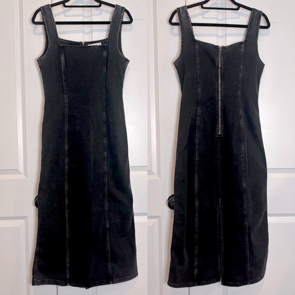 Abercrombie & Fitch Charcoal Midi Dress